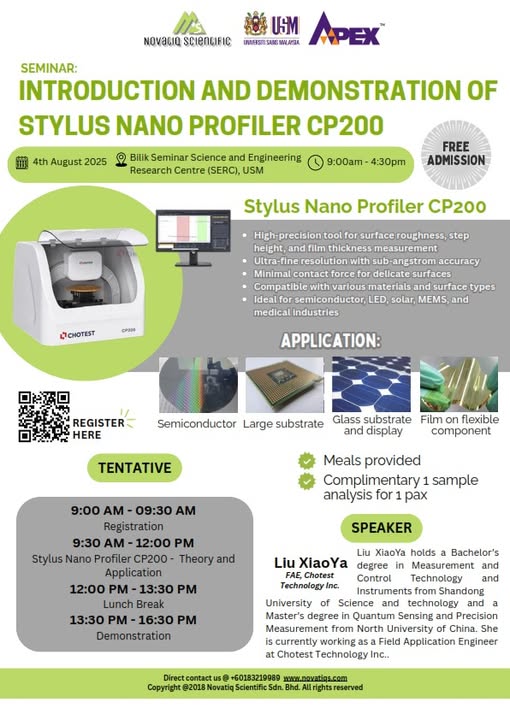 7 18hb INTRODUCTION AND DEMONSTRATION OF STYLUS NANO PROFILER CP200